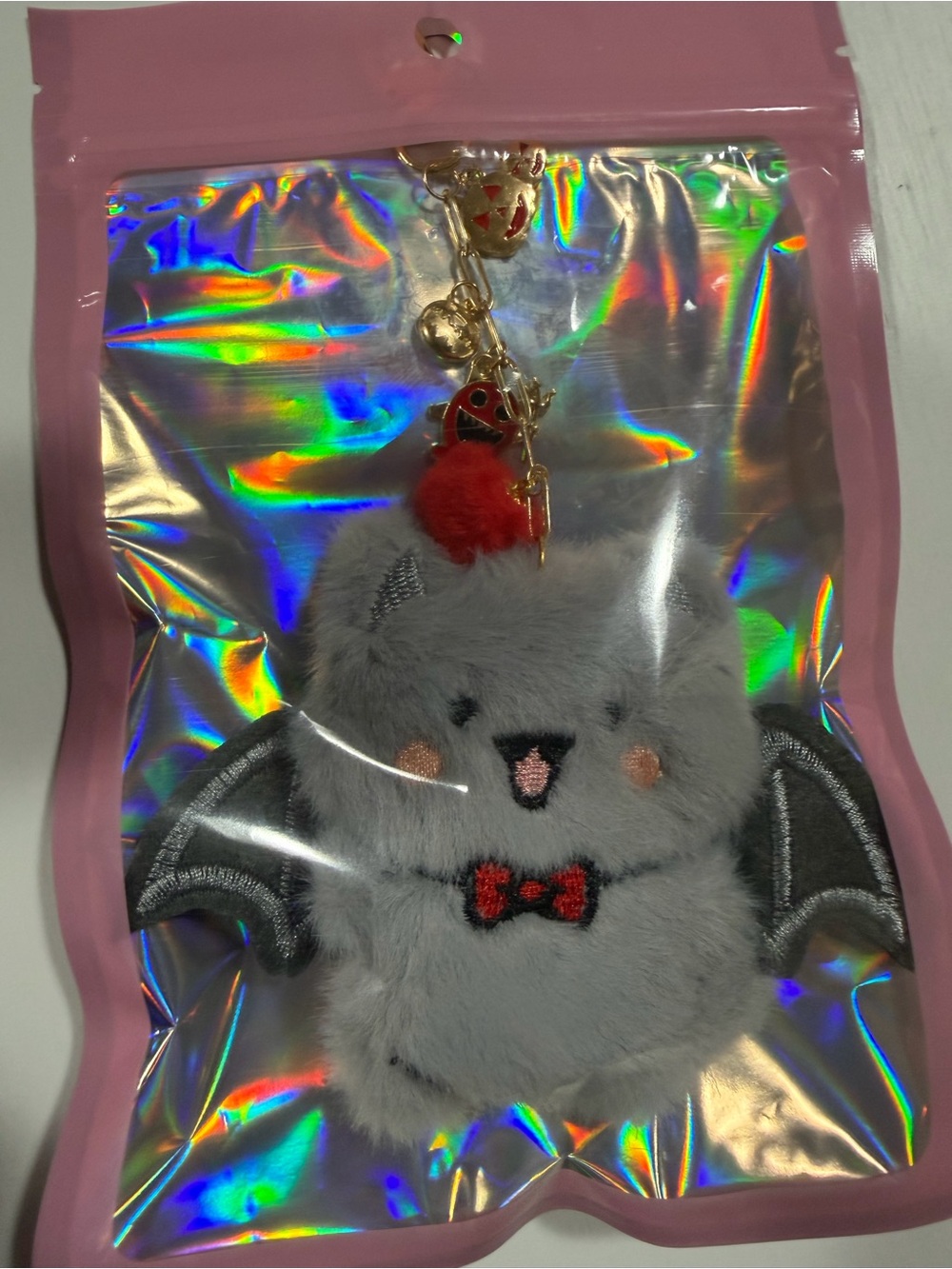 Cute Halloween Bat Plush Keychain/Charm